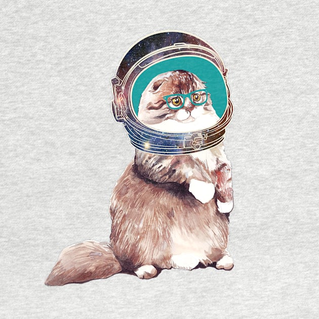 Astronaut Kitty Cat by ancapora